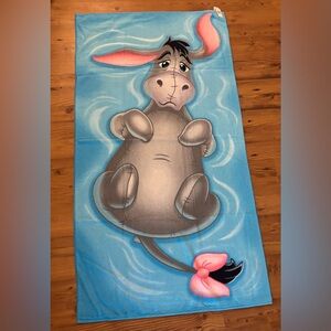 Disney Parks Eeyore Cotton Beach Towel Friend of Winnie the Pooh NWT